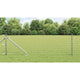 Vidaxl hek met paal zilver 0,6 x 10 m staal
