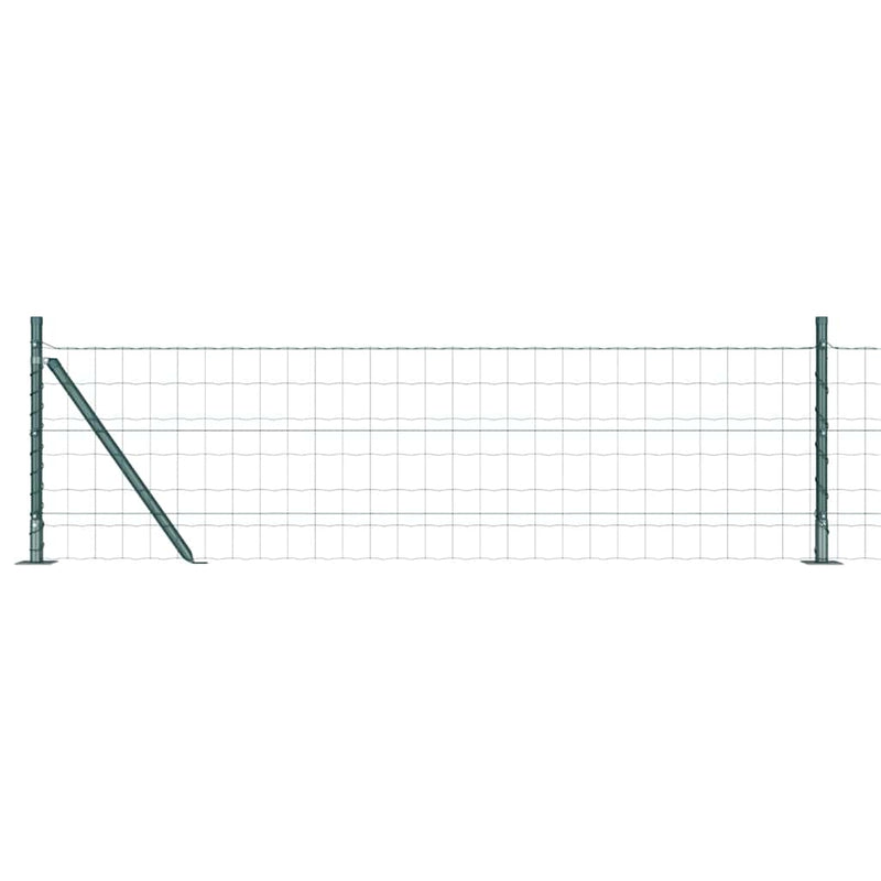 Load image into Gallery viewer, Vidaxl hek met paal groen 0,4 x 10 m staal en pvc
