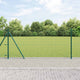 Vidaxl hek met paal groen 0,8 x 10 m staal en pvc