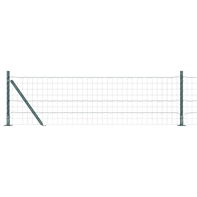 Load image into Gallery viewer, Vidaxl hek met paal groen 0,4 x 25 m staal en pvc
