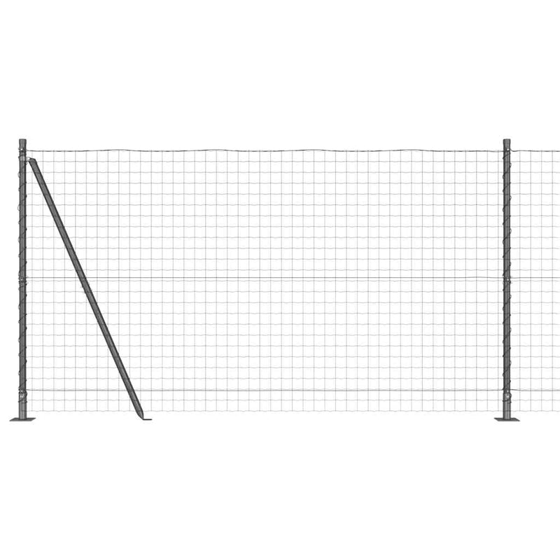 Load image into Gallery viewer, Vidaxl hek met paal grijs 1,2 x 10 m staal en pvc
