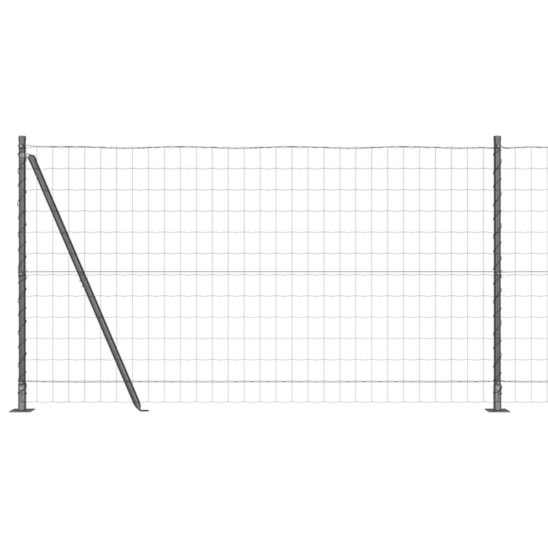 Load image into Gallery viewer, Vidaxl hek met paal grijs 1,2 x 10 m staal en pvc
