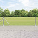 Vidaxl hek met paal zilver 0,4 x 10 m staal