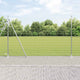 Vidaxl hek met paal zilver 1,6 x 10 m staal