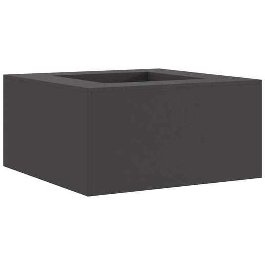 Vidaxl vuurkorf zwart 80 x 80 x 40 cm staal