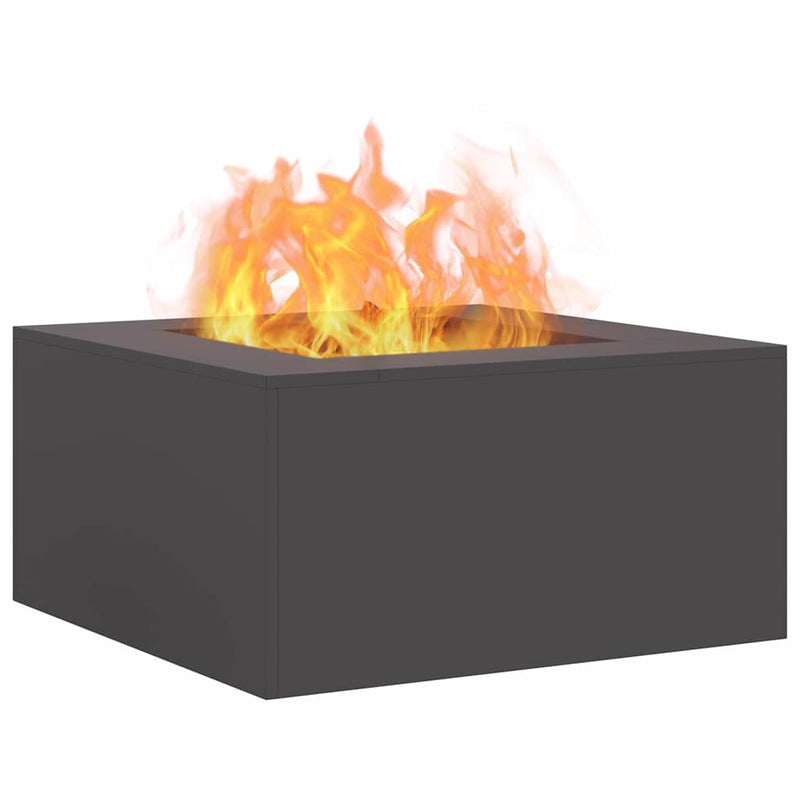 Load image into Gallery viewer, Vidaxl vuurkorf zwart 80 x 80 x 40 cm staal
