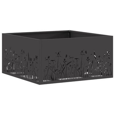 Vidaxl vuurkorf zwart 60 x 60 x 30 cm staal