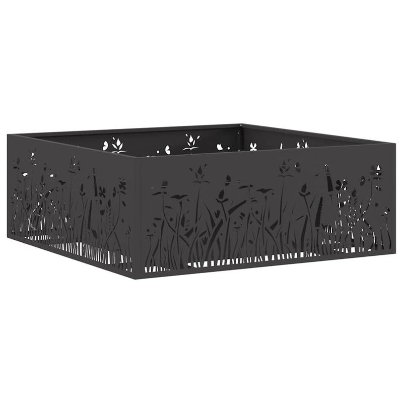 Load image into Gallery viewer, Vidaxl vuurkorf zwart 80 x 80 x 30 cm staal
