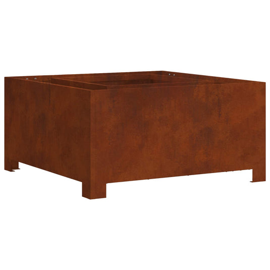 Vidaxl vuurkorf bruin 80 x 80 x 40 cm cortenstaal