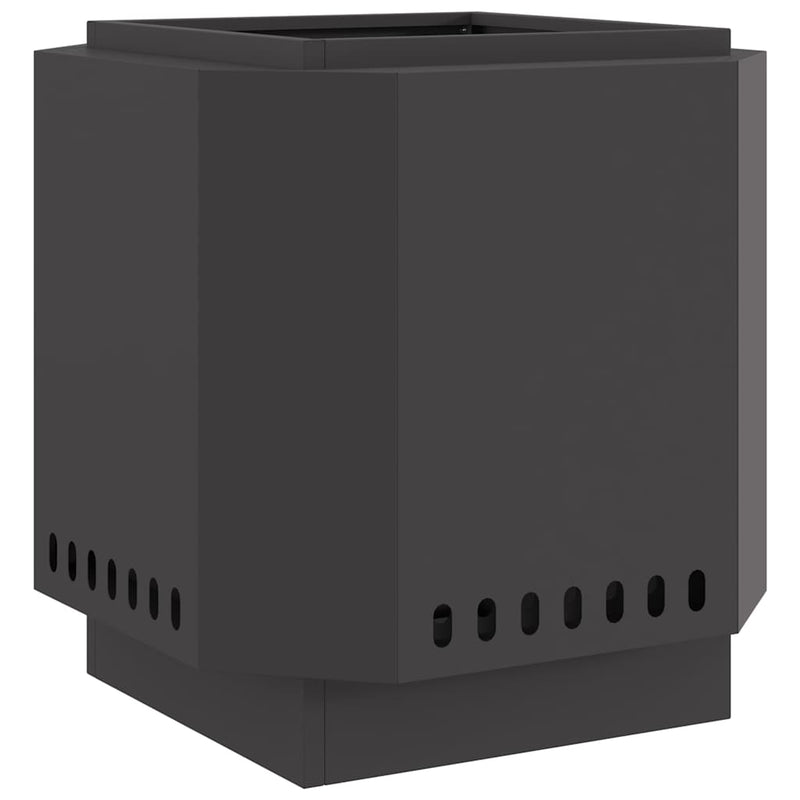 Load image into Gallery viewer, Vidaxl rookloze vuurschaal zwart 48 x 48 x 51 cm staal
