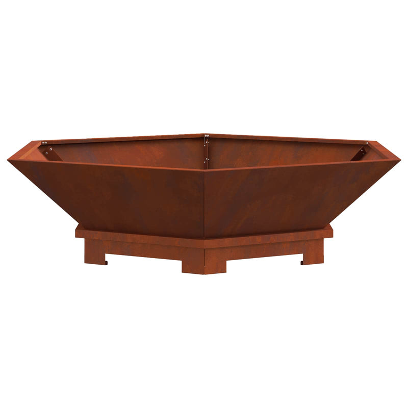 Load image into Gallery viewer, Vidaxl vuurkorf bruin 100 x 100 x 28 cm cortenstaal
