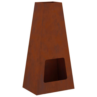 Vidaxl vuurkorf bruin 50 x 35 x 100 cm cortenstaal