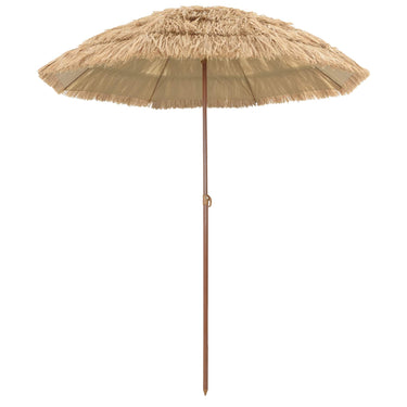 Vidaxl strandparasol naturel 255 x 255 x 255 cm polyester en staal