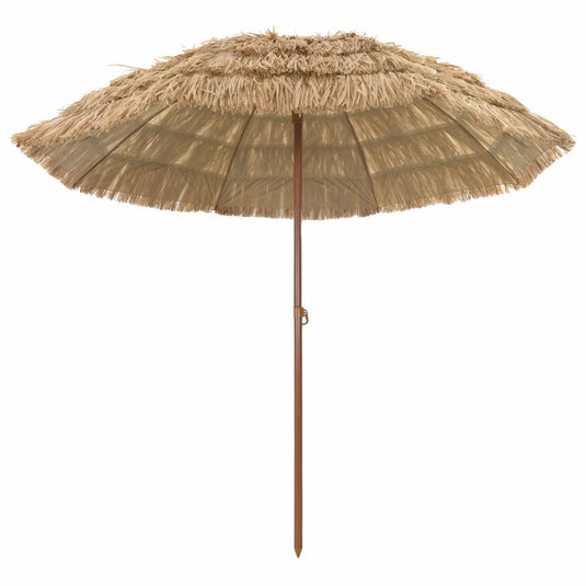 Vidaxl strandparasol naturel 255 x 255 x 255 cm polyester en staal