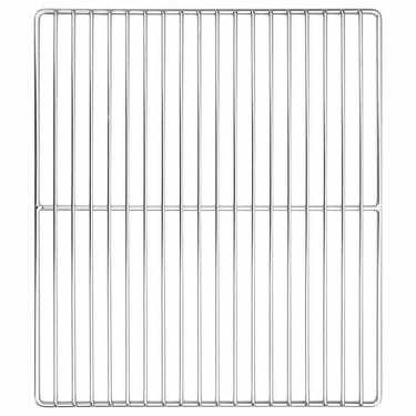 Vidaxl grillrooster zilver 40 x 35 cm roestvrij staal