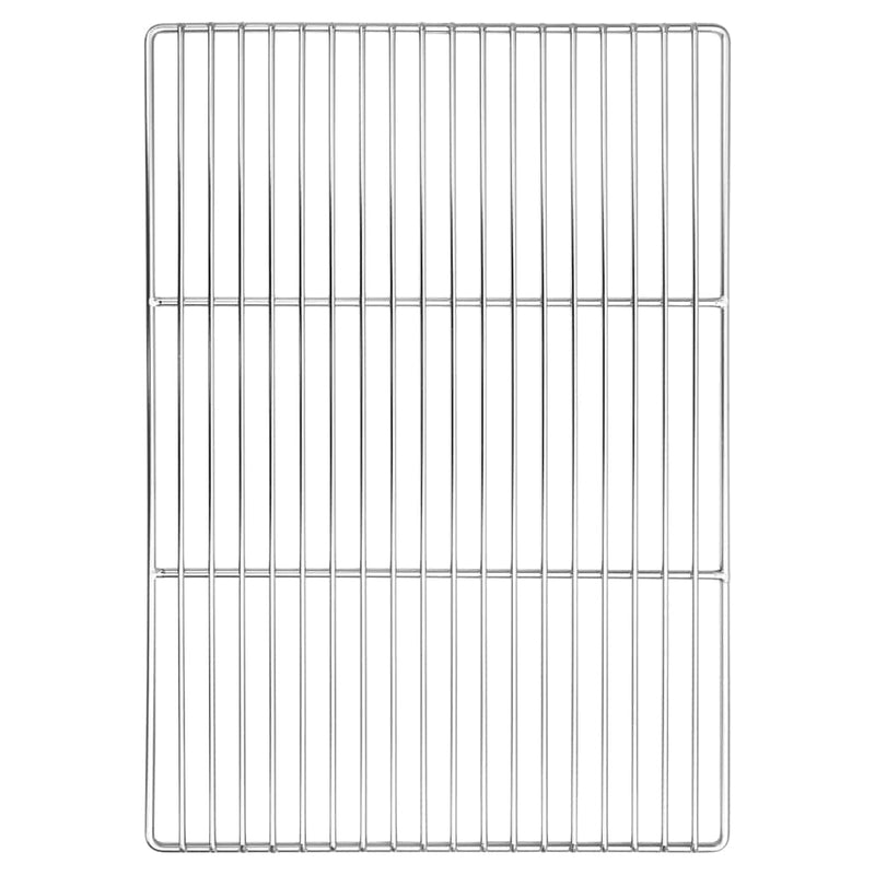 Load image into Gallery viewer, Vidaxl grillrooster zilver 50 x 35 cm roestvrij staal
