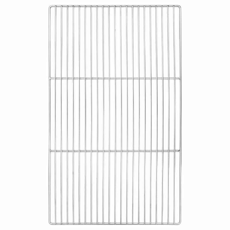 Load image into Gallery viewer, Vidaxl grillrooster zilver 67 x 40 cm roestvrij staal
