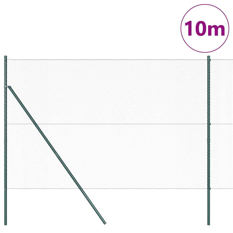 Load image into Gallery viewer, Vidaxl afrasteringspaal groen 10 x 1,6 m (13 mm gaas) staal en pvc
