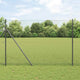 Vidaxl afrasteringspaal grijs 10 x 1,6 m (13 mm gaas) staal en pvc