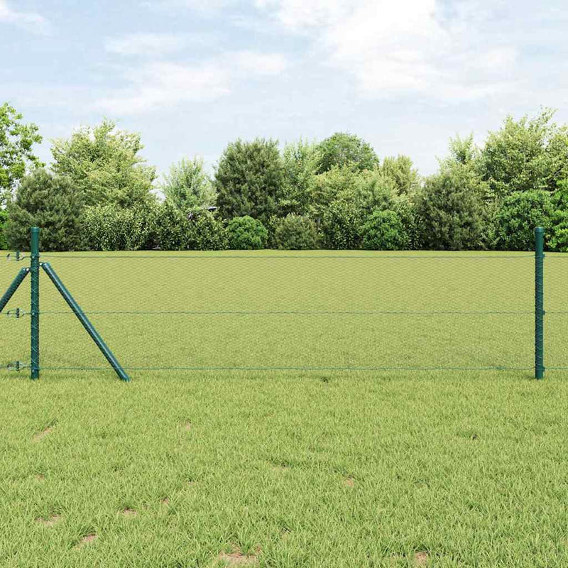 Load image into Gallery viewer, Vidaxl afrasteringspaal grijs 50 x 0,4 m (13 mm gaas) staal en pvc

