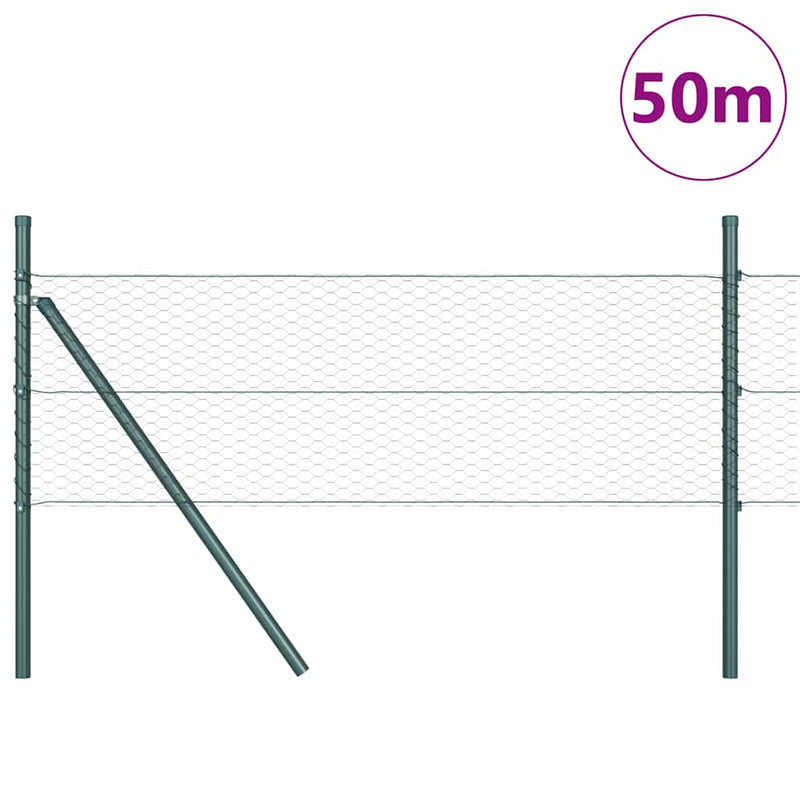 Load image into Gallery viewer, Vidaxl afrasteringspaal grijs 50 x 0,4 m (25 mm gaas) staal en pvc
