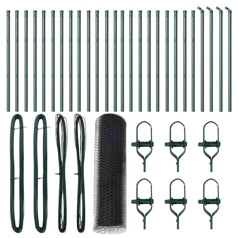 Load image into Gallery viewer, Vidaxl afrasteringspaal grijs 50 x 0,6 m (25 mm gaas) staal en pvc
