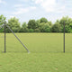 Vidaxl afrasteringspaal grijs 10 x 1 m (25 mm gaas) staal en pvc