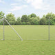 Vidaxl afrasteringspaal zilver 10 x 1,2 m (25 mm gaas) staal
