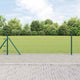 Vidaxl afrasteringspaal groen 10 x 0,4 m (25 mm gaas) staal en pvc