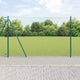 Vidaxl afrasteringspaal groen 10 x 1,4 m (36 mm gaas) staal en pvc