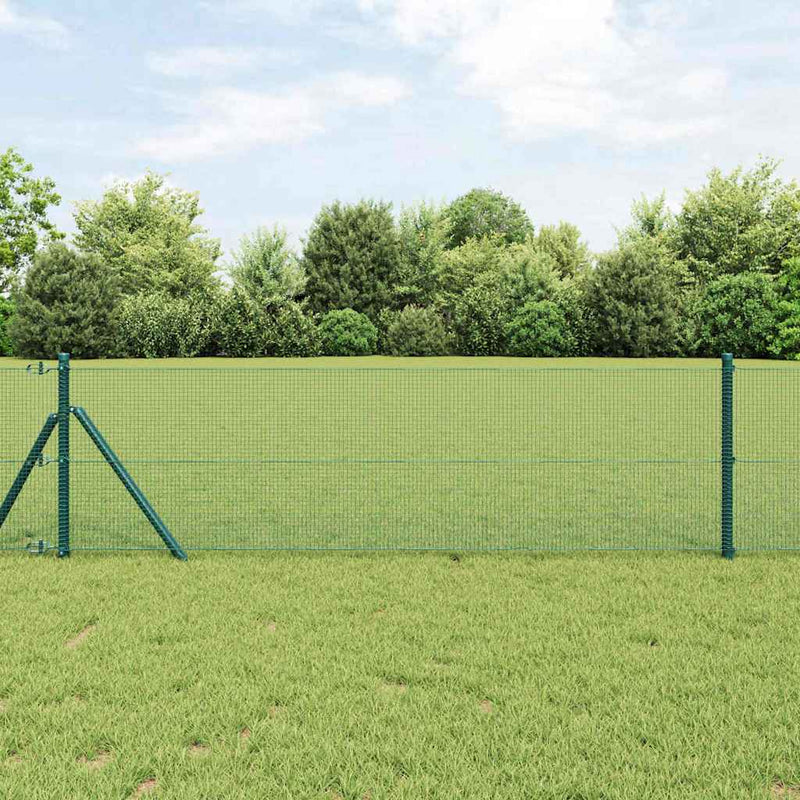Load image into Gallery viewer, Vidaxl afrasteringspaal groen 10 x 0,4 m (12 x 12 mm gaas)
