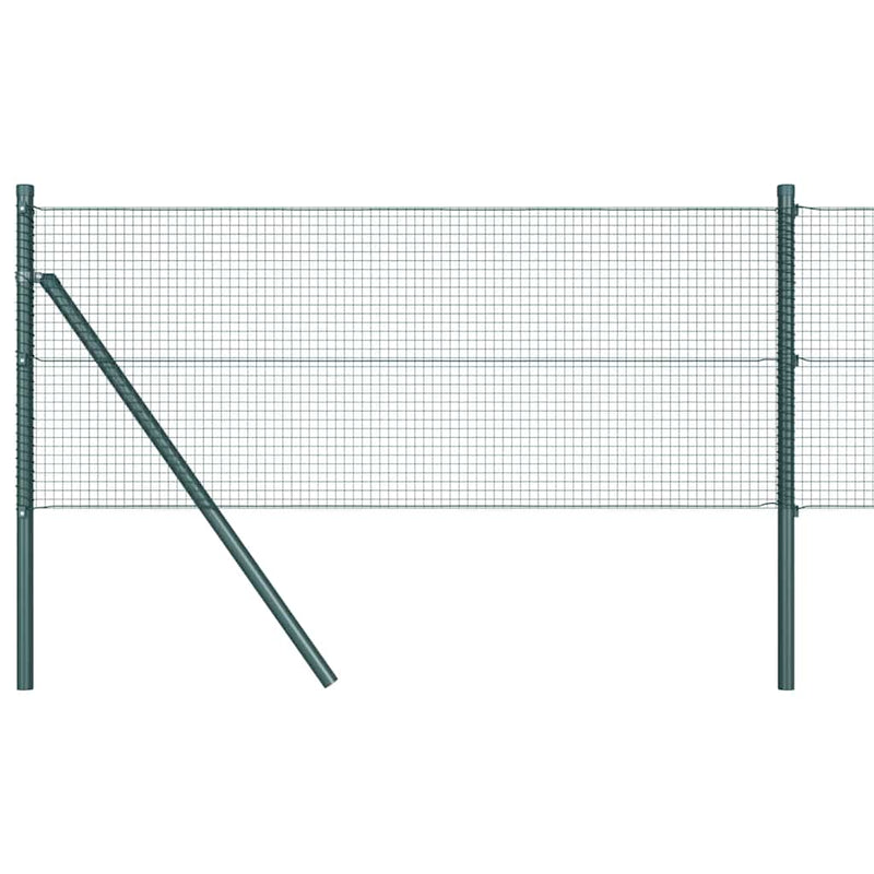 Load image into Gallery viewer, Vidaxl afrasteringspaal groen 10 x 0,5 m (16 x 16 mm gaas) staal
