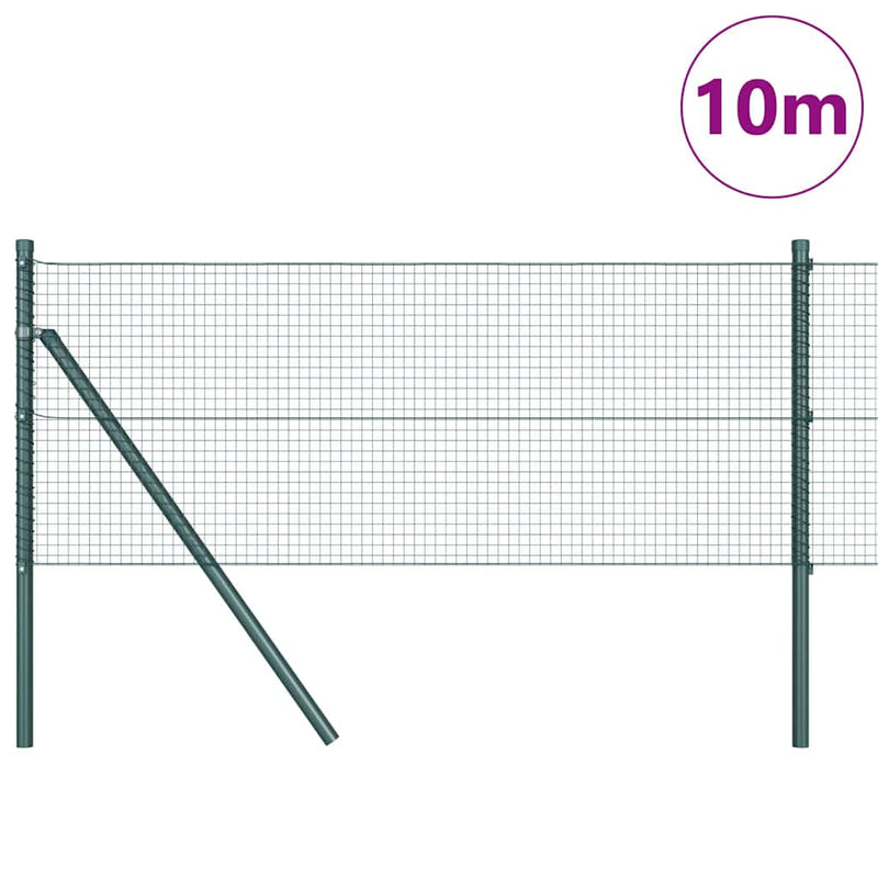 Load image into Gallery viewer, Vidaxl afrasteringspaal groen 10 x 0,5 m (19 x 19 mm gaas) staal
