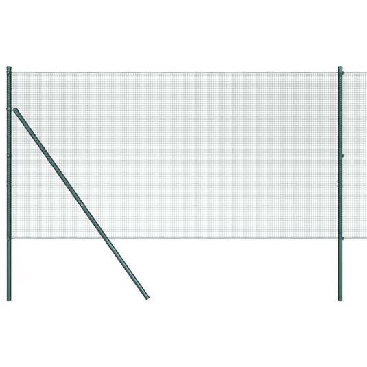 Vidaxl afrasteringspaal groen 10 x 1 m (12 x 12 mm gaas) staal