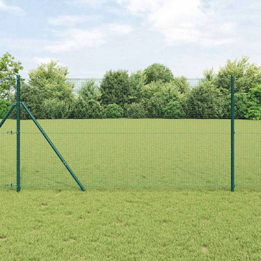Vidaxl afrasteringspaal groen 10 x 1 m (19 x 19 mm mesh) staal