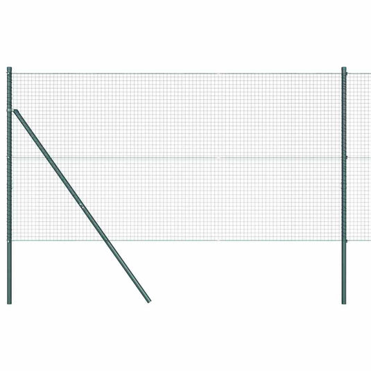 Vidaxl afrasteringspaal groen 10 x 1,4 m (25 x 25 mm gaas)