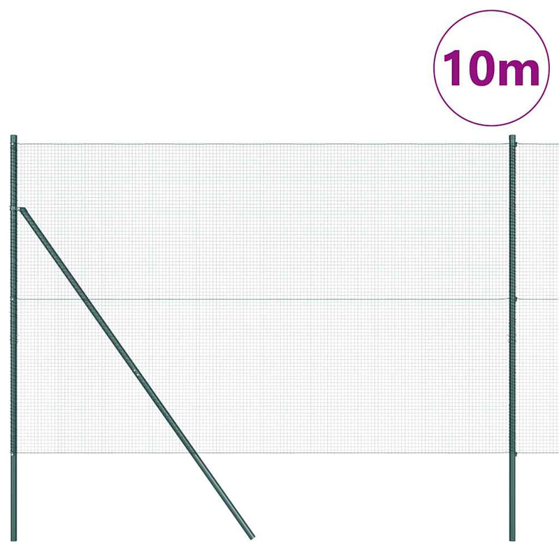Load image into Gallery viewer, Vidaxl afrasteringspaal groen 10 x 1,6 m (16 x 16 mm gaas)
