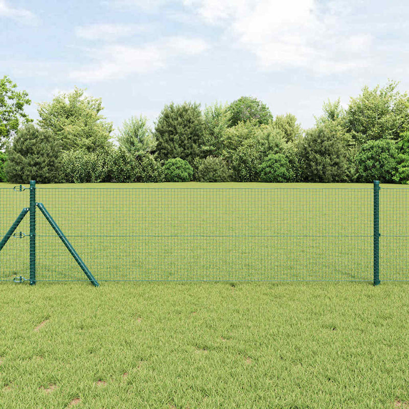 Load image into Gallery viewer, Vidaxl afrasteringspaal groen 25 x 0,5 m (19 x 19 mm mesh) staal
