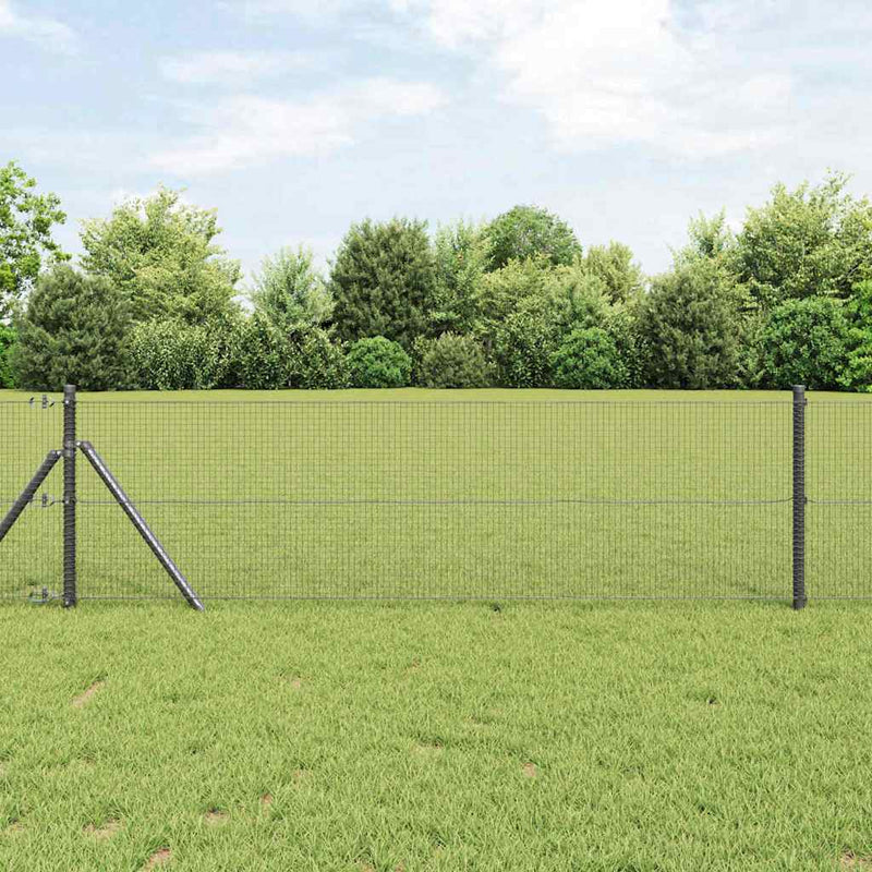 Load image into Gallery viewer, Vidaxl afrasteringspaal grijs 10 x 0,5 m (16 x 16 mm gaas) staal
