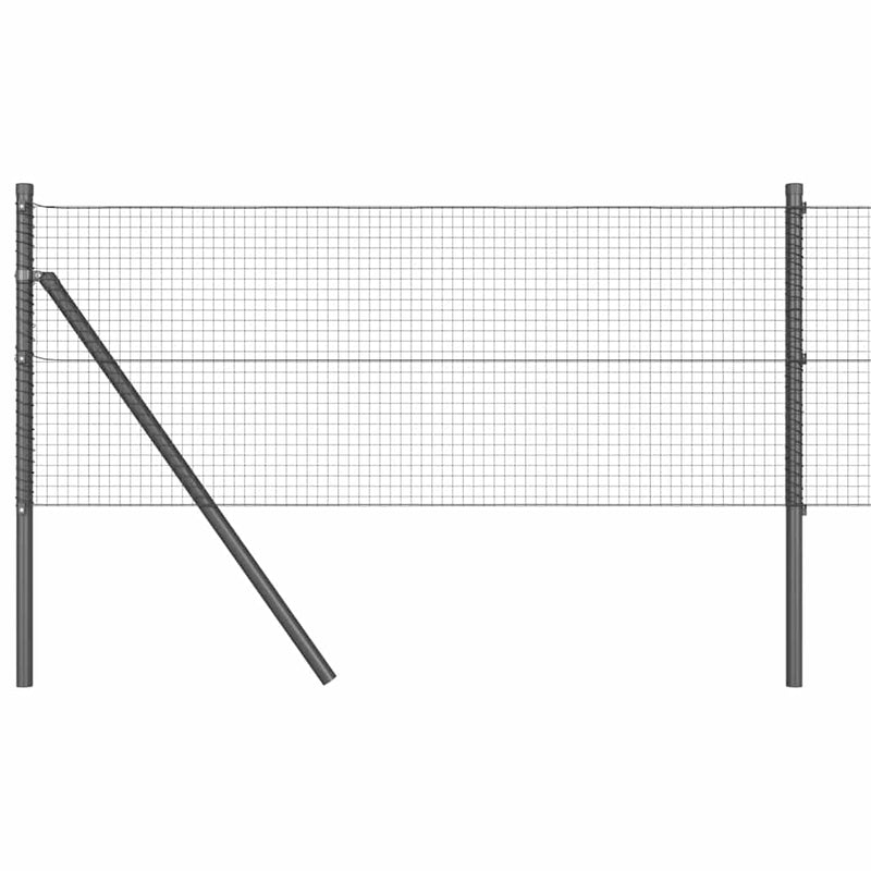 Load image into Gallery viewer, Vidaxl afrasteringspaal grijs 10 x 0,5 m (19 x 19 mm gaas) staal
