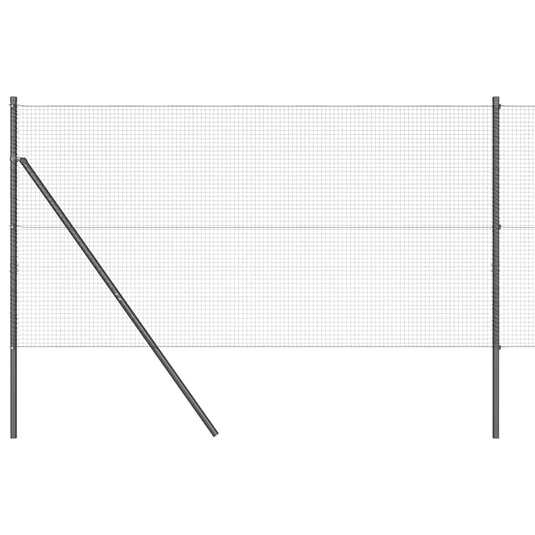 Vidaxl afrasteringspaal grijs 10 x 1,2 m (19 x 19 mm gaas)