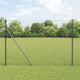 Vidaxl afrasteringspaal grijs 10 x 1,5 m (25 x 25 mm gaas) staal