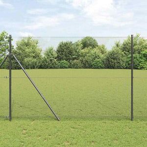 Vidaxl afrasteringspaal grijs 10 x 1,6 m (16 x 16 mm gaas)