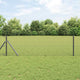 Vidaxl afrasteringspaal grijs 25 x 0,5 m (25 x 25 mm gaas) staal