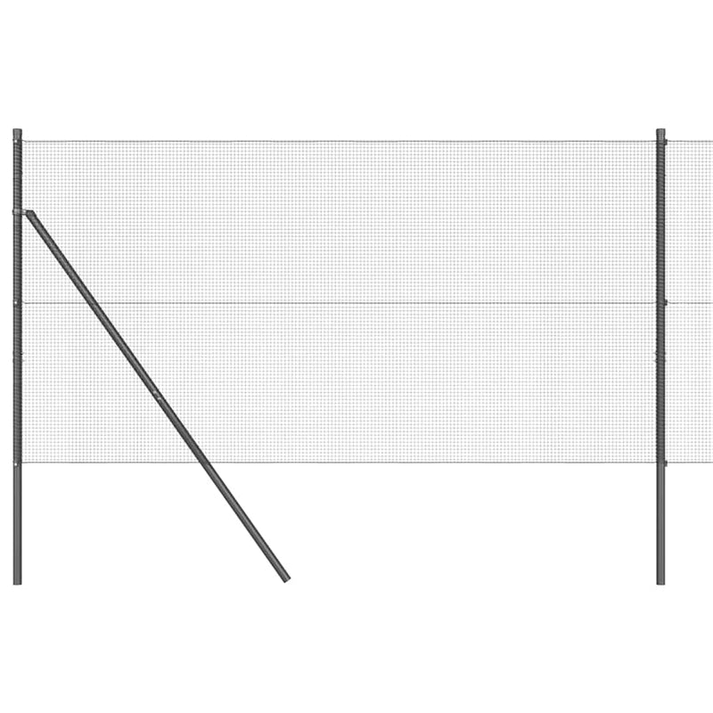 Load image into Gallery viewer, Vidaxl afrasteringspaal grijs 25 x 1 m (12 x 12 mm gaas) staal
