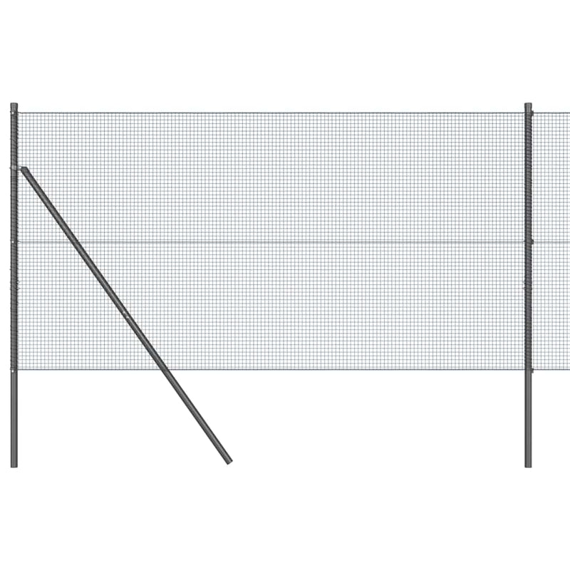 Load image into Gallery viewer, Vidaxl afrasteringspaal grijs 25 x 1 m (16 x 16 mm gaas) staal

