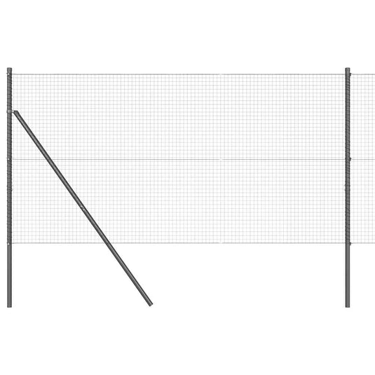 Vidaxl afrasteringspaal grijs 25 x 1,2 m (25 x 25 mm gaas)