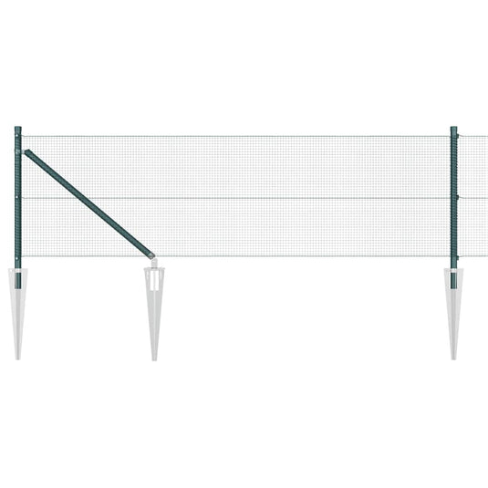 Vidaxl afrasteringspaal groen 10 x 0,5 m (12 x 12 mm mesh) staal