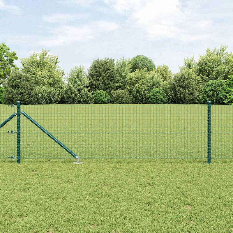 Load image into Gallery viewer, Vidaxl afrasteringspaal groen 10 x 0,5 m (16 x 16 mm gaas) staal
