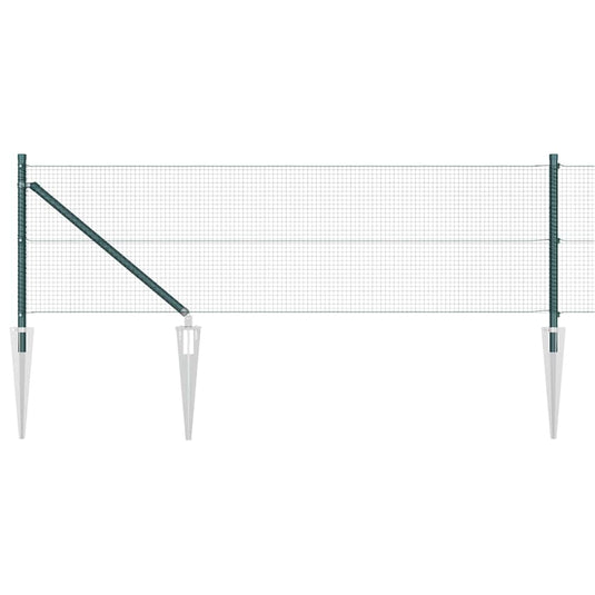 Vidaxl afrasteringspaal groen 10 x 0,8 m (16 x 16 mm gaas)